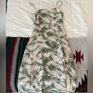 Lulu’s summer dress, green and white, size M